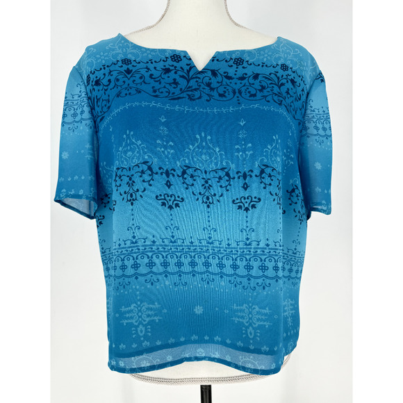 Plaza Collection Women’s Blue Two-Piece Set Size 18 - Picture 1 of 12